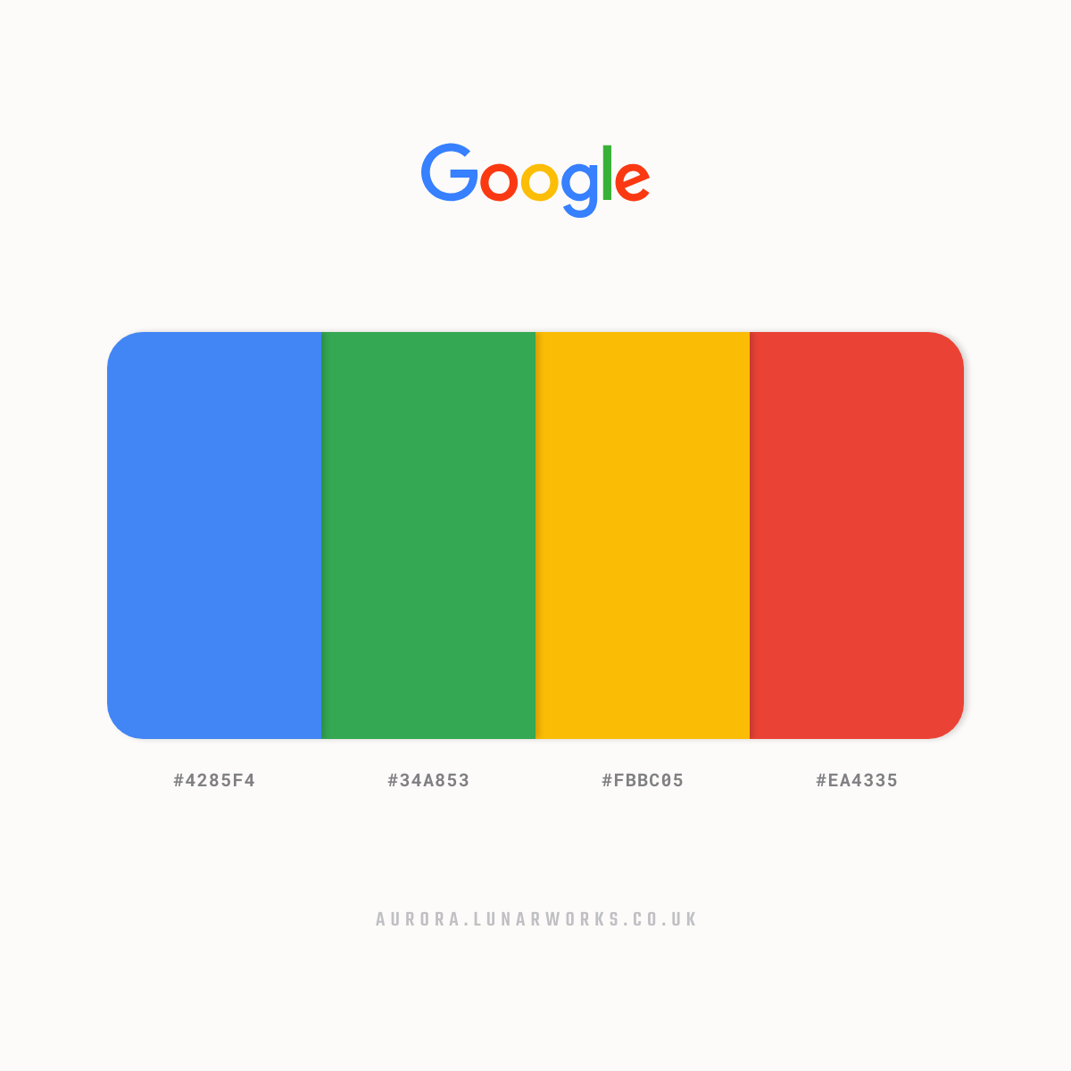 Google colour palette
