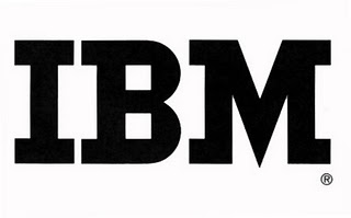 IBM logo with no stripes